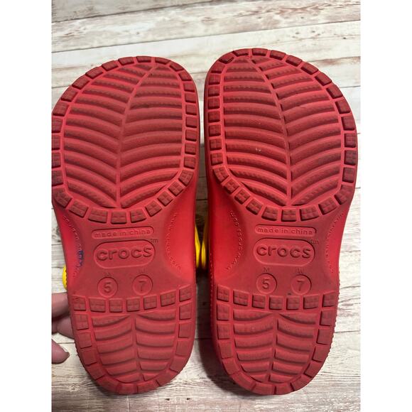 Crocs Classic Lucky Charms Limited Edition Clogs Men's 5 Women's 7 Red Jibbitz - Picture 7 of 7
